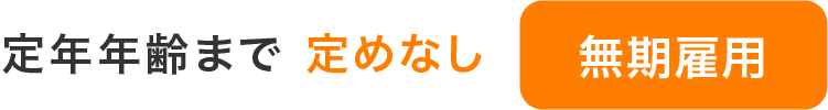 定年年齢まで定めなし 無期雇用